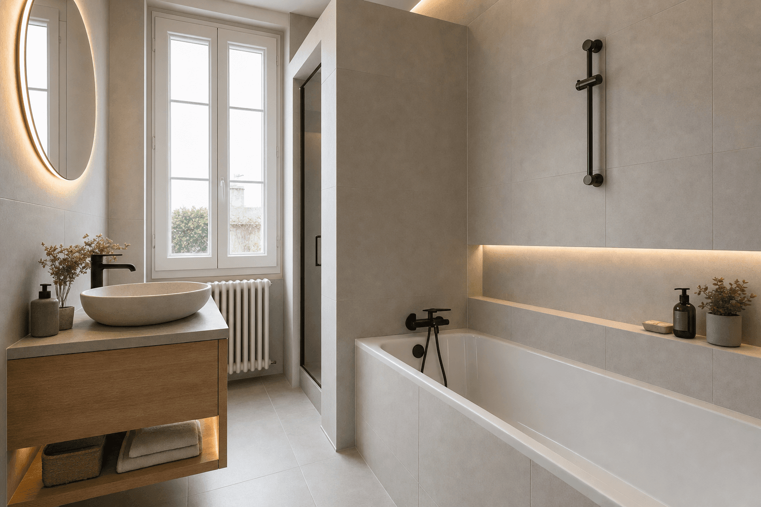 Salle de bain après rénovation